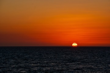 Early sunrise out at sea