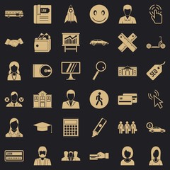 Seo for site icons set. Simple style of 36 seo for site vector icons for web for any design