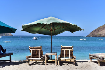 Mawun beach is one of the most beautiful place in Lombok Island, Indonesia