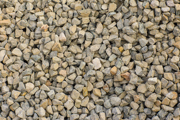 Stones texture and background. Rock texture . Crushed gravel background. Seamless texture of gravel...