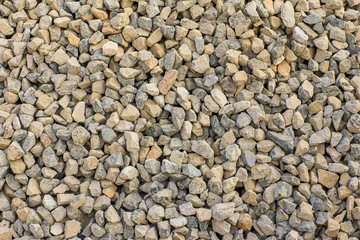 Stones texture and background. Rock texture . Crushed gravel background. Seamless texture of gravel for background. 