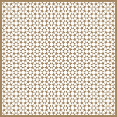 Seamless Islamic patterns in beige. Traditional muslim ornament.
