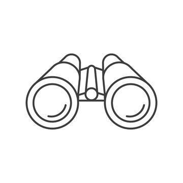 Binoculars line stylye icon. Vector. Isolared.