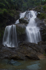 Fototapeta na wymiar Krung Ching Waterfall is one of the famous waterfalls of Nakhon Si Thammarat thailand