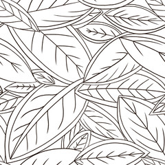 seamless pattern with leaves