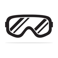 Windproof glasses icon. Vector concept illustration for design.