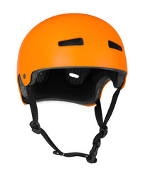 Fototapeta premium Bicycle helmet on white background