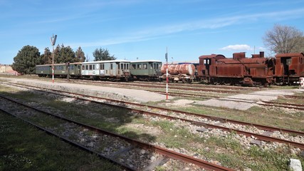 Fototapeta na wymiar Scalo ferroviario