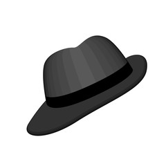 Isolated gentleman hat on a white background - Vector