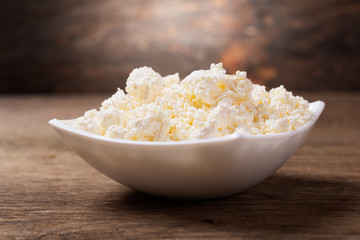 bowl of cottage cheese