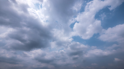 Strom & rainy cloud sky