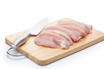 Raw turkey meat fillet.