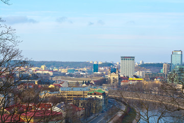 Fototapeta na wymiar top view of the old town
