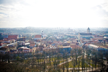top view of the old town