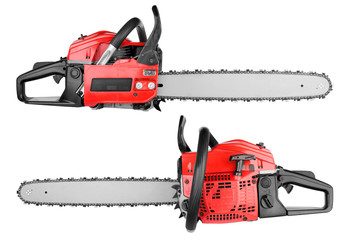 chainsaw isolated on white