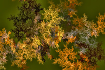 Computer generated abstract spiral fractal flame image .