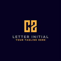 logo design inspiration for companies from the initial letters CZ logo icon. -Vector