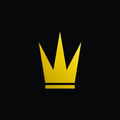 Simple Modern Royal Crown Icon Logo Symbols for Luxury Badges Card Invitations Decoration Element