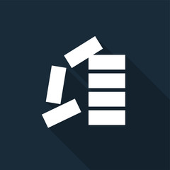 PPE Icon.Stack Correctly Symbol Sign Isolate On Black Background,Vector Illustration