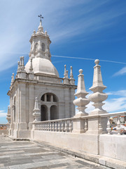 On top of the roof of Sao Vicente de Fora in Lisbon in