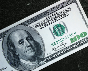 American dollars close up. Background from dollars