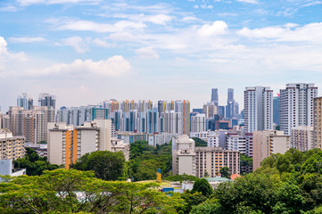 Obraz premium Singapore City Panorama Sunny Weather
