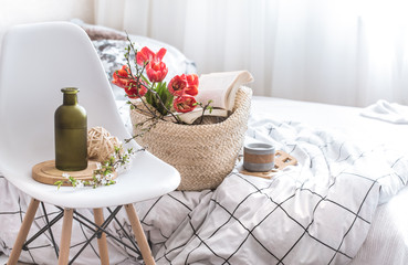 Home decor items in the interior of the room