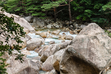 mountain river, Mount Kumgang, Tourist Region, special administrative region of North Korea