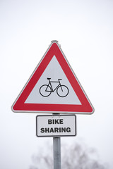 Verkehrszeichen Bike Sharing