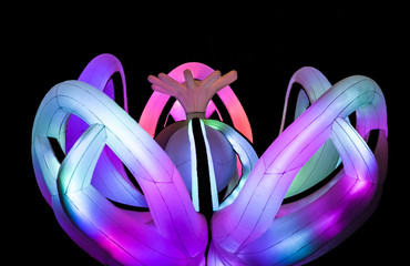 Charming changable colored Led Lighted Inflatable party Decoration