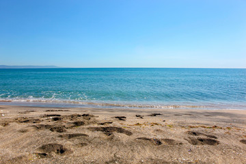 Beautiful Beach And Incredible Sea In Pomorie, Bulgaria.