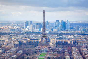 panorama of French capital city 