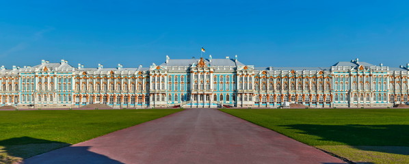 Catherine palace in Tsarskoe Selo (Pushkin), Saint Petersburg, Russia