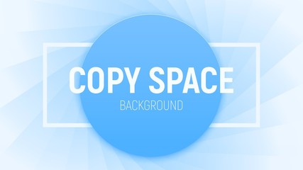 Minimal vector blue background with copy space.