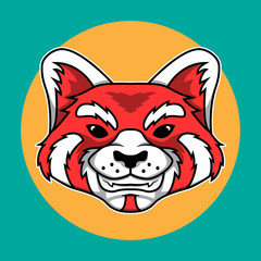 Red Panda Heads Logo