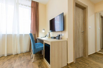 New renovated hotel room interior