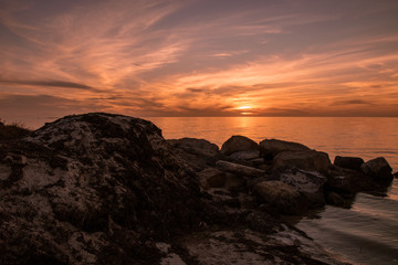 Obraz premium Sunset on the Gulf of Mexico