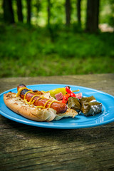 Grilled Hotdog Forest