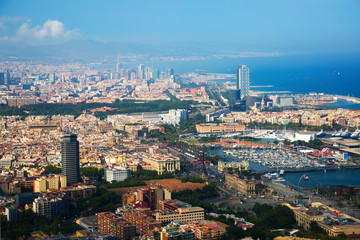 Historical neighbourhoods of Barcelona, view above