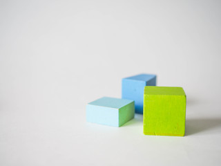 Fototapeta premium colored children's cubes