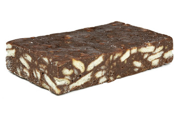 hedgehog slice isolated on white background