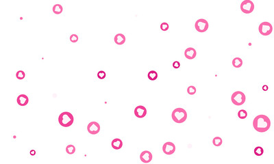 Social Network marketing like and heart icon 