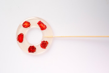 candy lollipop on a white background