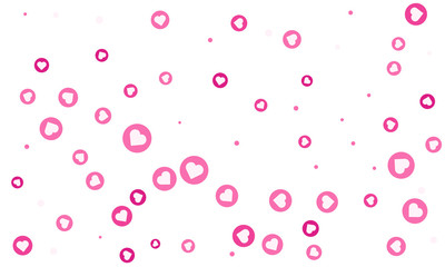 Social Network marketing like and heart icon 