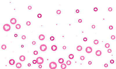 Social Network marketing like and heart icon 