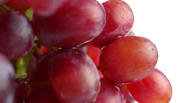 macro rotation video of grape fruit.The ripe grapes are suitable for curing wine.