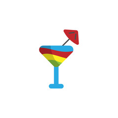 World pride day, cocktailcolor icon. Element of stop homophobia color icon