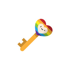 World pride day, keycolor icon. Element of stop homophobia color icon