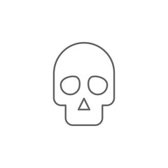 Skull, nasty outline icon. Element of nasty icon. Thin line icon for website design and development, app development. Premium icon