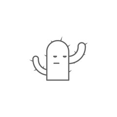 Cactus, nasty outline icon. Element of nasty icon. Thin line icon for website design and development, app development. Premium icon